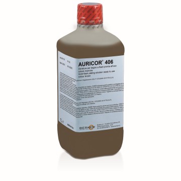 AURICOR 406 Раствор для золочения для ванны готовый к использованию Золото 1г/л – коричневый